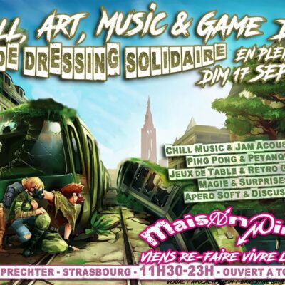 Chill, Art, Music & Game « Day  » : Vide dressing solidaire + Jeux, Jam, Mix, Ping Pong, Pétanque… : image à la une