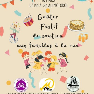 à MOLODOÏ : Goûter festif de soutien aux familles sans domicile : image à la une