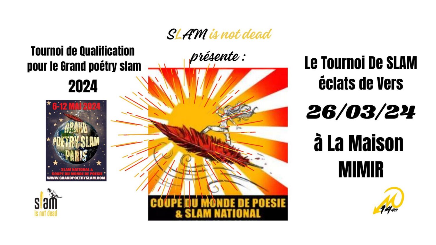 La Scène Slam S&rsquo;invite à Mimir : Éclats de Vers / Tournoi de Slam : Image à la une