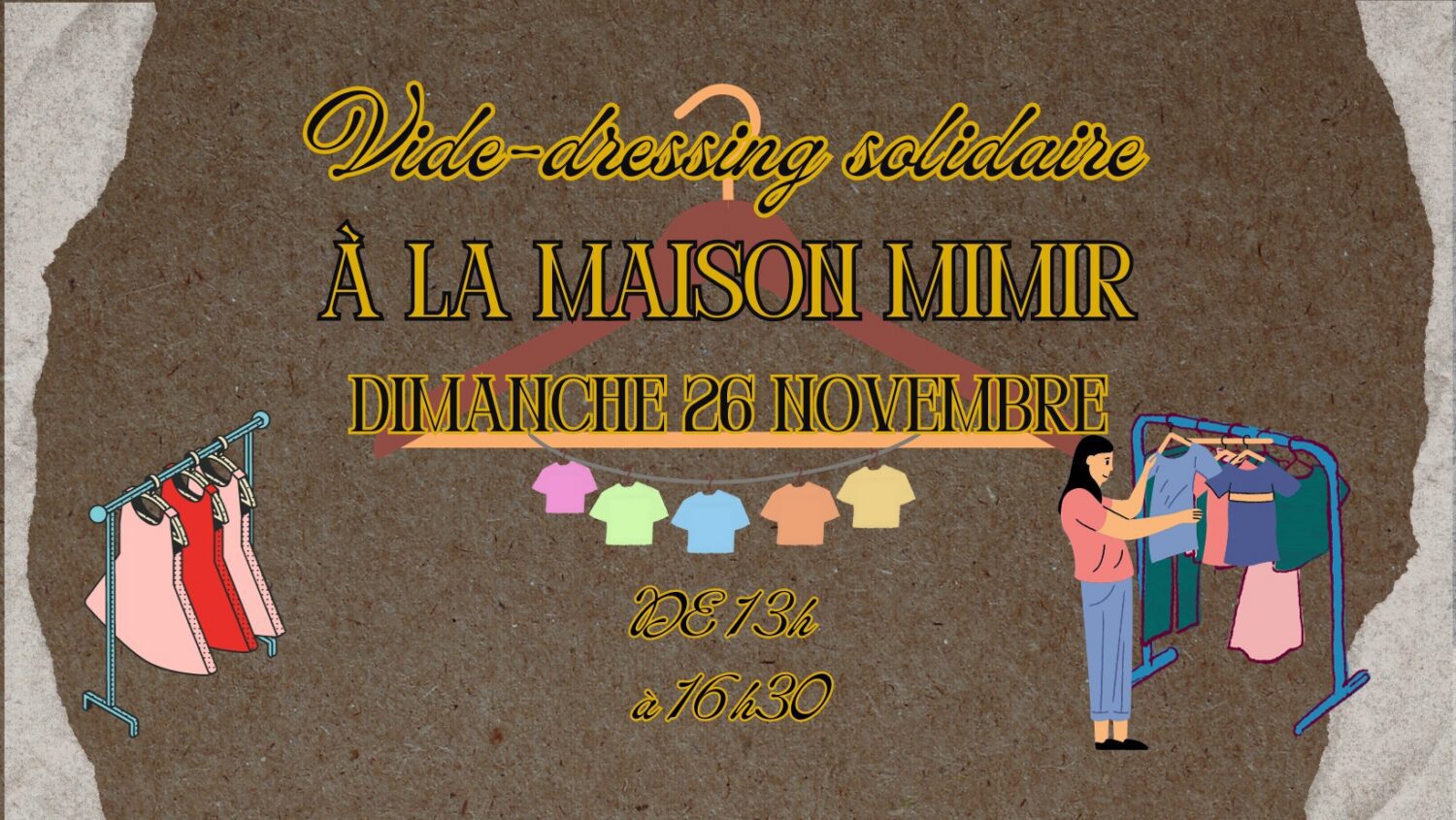 Vide dressing solidaire + Ambiance CHILL : Image à la une