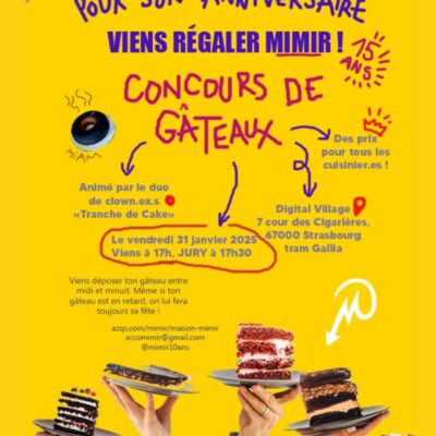 CONCOURS DE GÂTEAUX pour l&rsquo;anniversaire de MIMIR : image à la une
