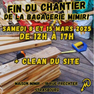SAMEDI 8 & 15 mars 2025 : FIN DU CHANTIER BAGAGERIE ???!!! : image à la une