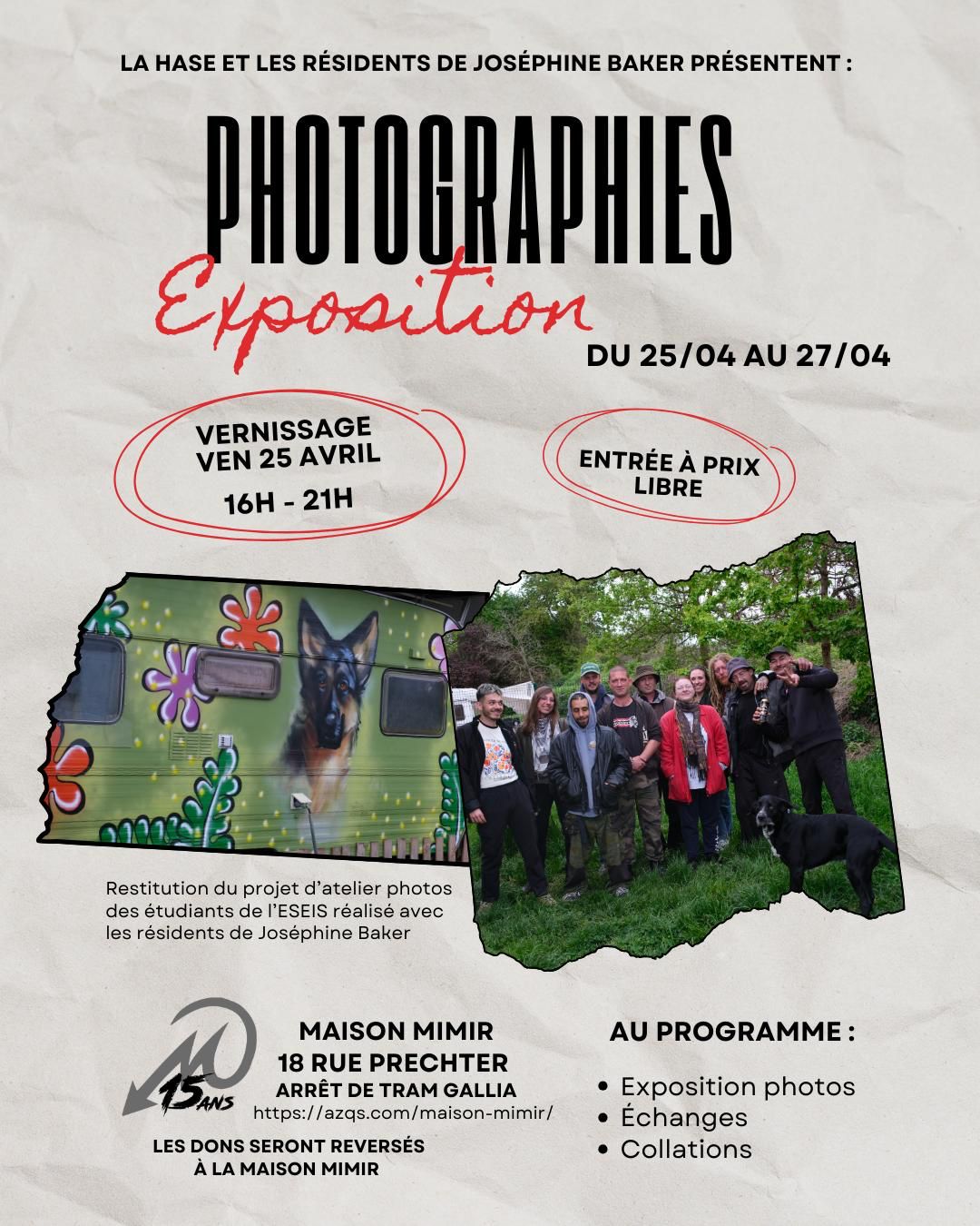 Du 25 au 27 : Exposition PHOTOGRAPHIES « Joséphine Becker » : Image à la une
