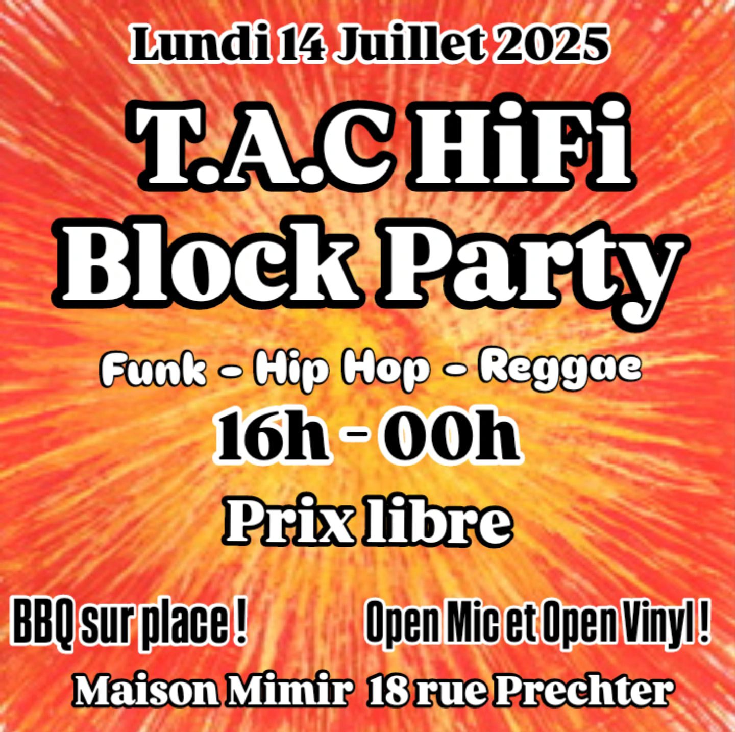 T.A.C HiFi Block Party : Image à la une