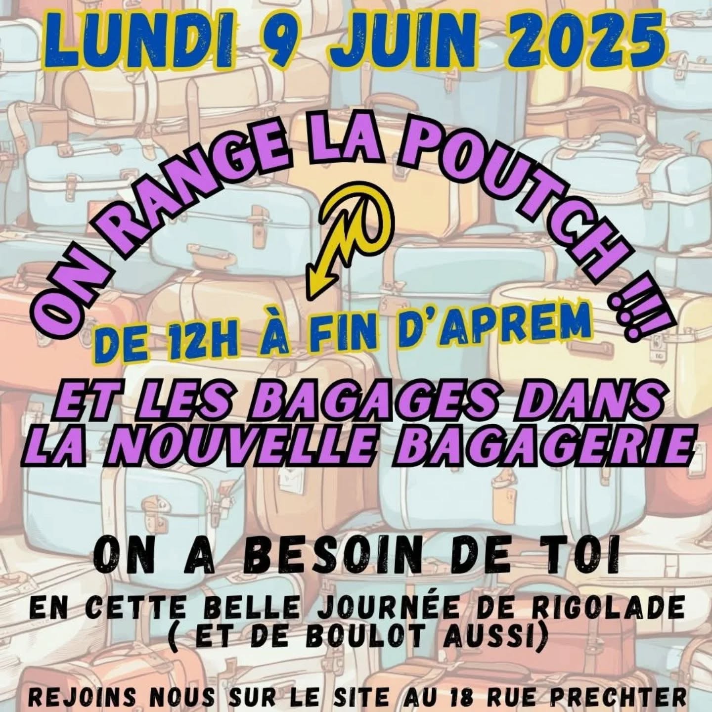 ON RANGE LA POUTCH !!!! et les bagages dans la nouvelle bagagerie : Image à la une