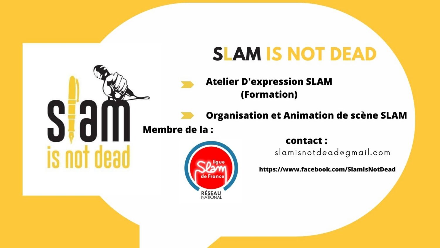 Atelier d&rsquo;expression SLAM : déclamation et présence scénique : Image à la une